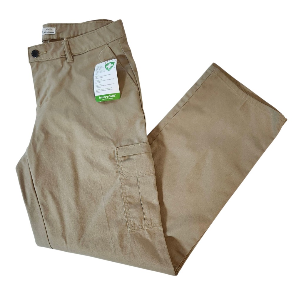 NWT Dickies Womens Insect Shield FTC repellent apparel Cargo Pants Khaki sz 8